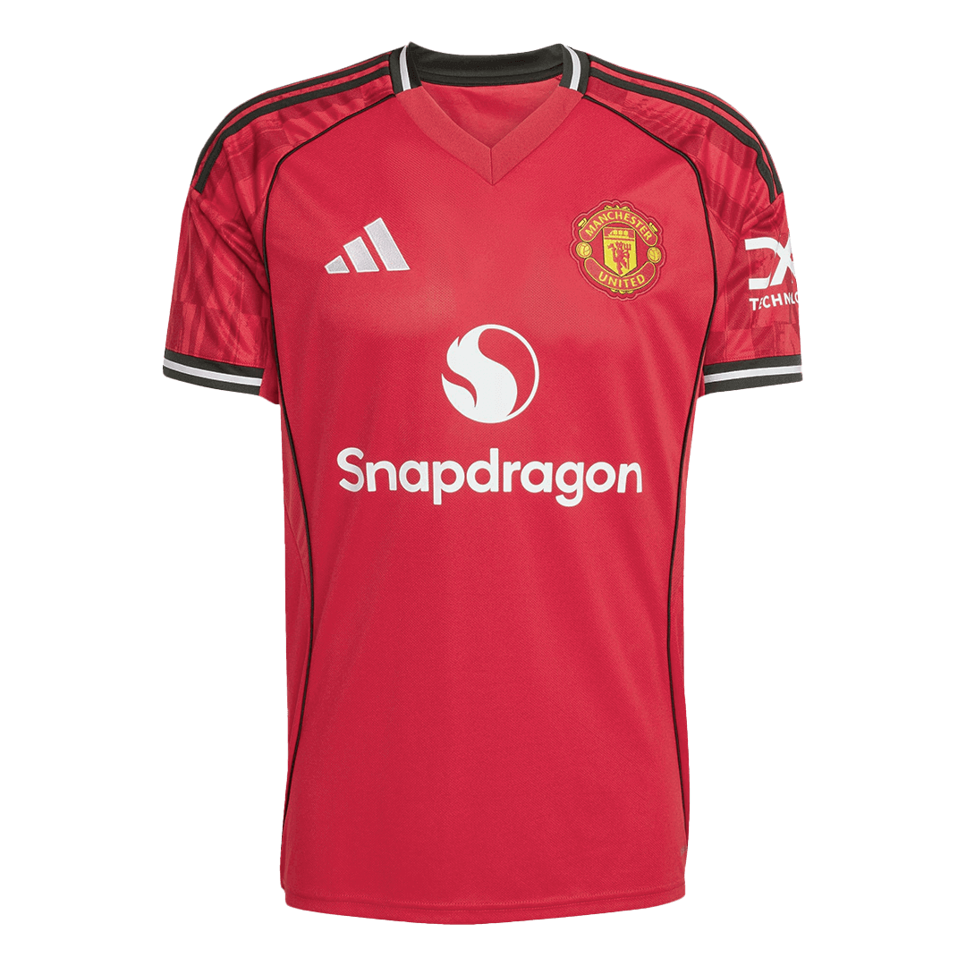 Tricouri Fotbal Manchester United B.FERNANDES #8 Acasă 2025/26 - Premium