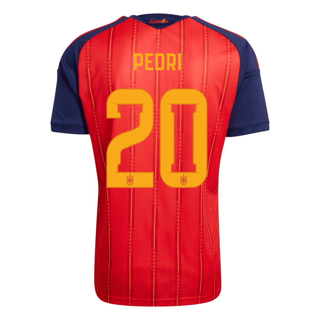 Tricouri Fotbal Spania PEDRI #20 Acasă Cupa Mondială 2026 - Champion Edition
