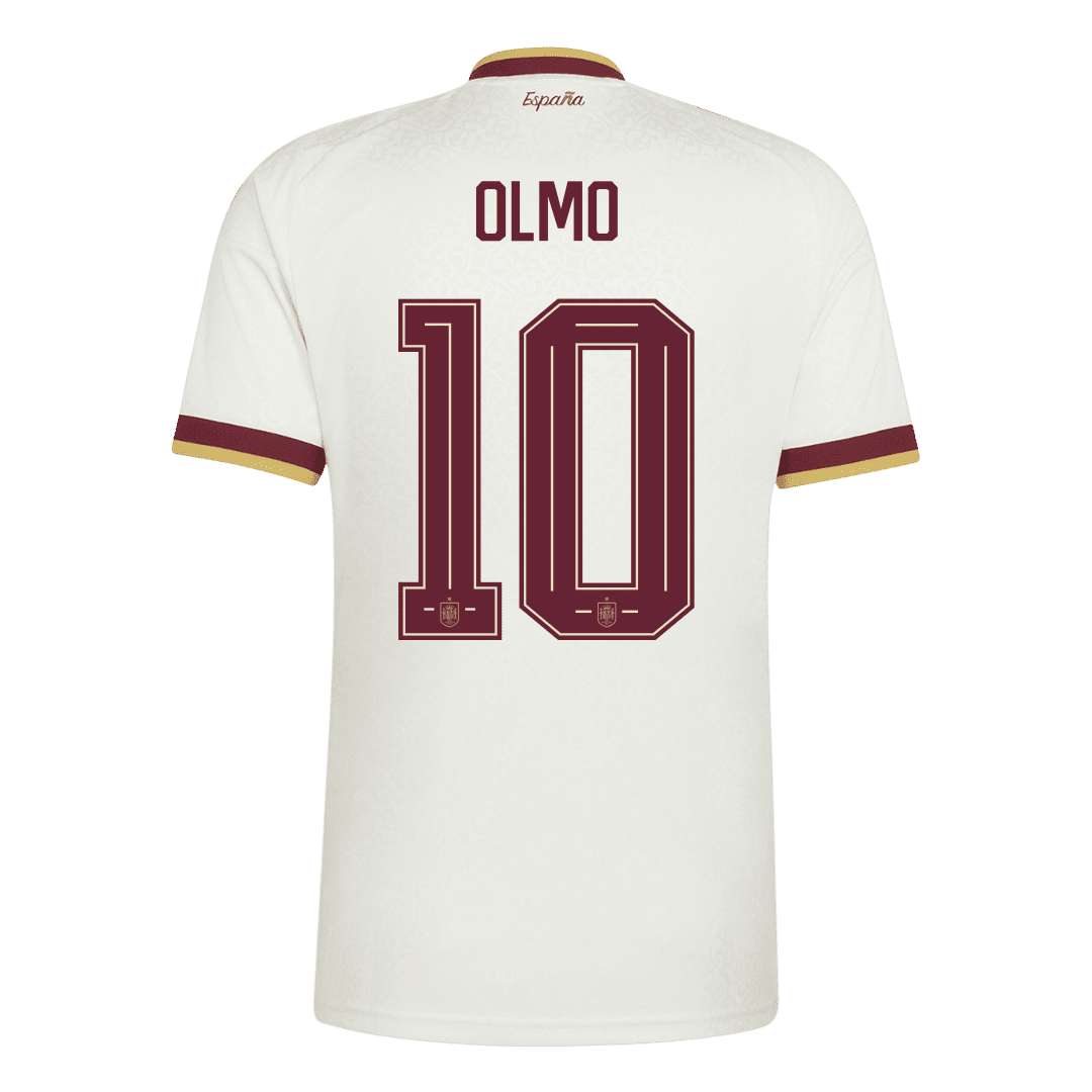Tricouri Fotbal Spania OLMO #10 Deplasare Cupa Mondială 2026 - Champion Edition