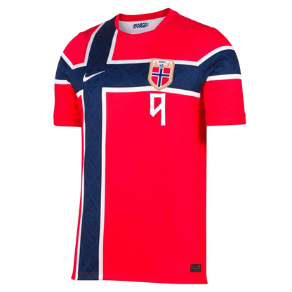 Tricouri Fotbal Norway BRAUT HAALAND #9 Acasă Cupa Mondială 2026