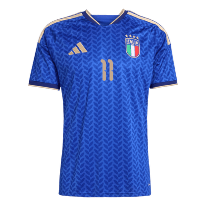 Tricouri Fotbal Italia RASPADORI #11 Acasă Cupa Mondială 2026 - Premium