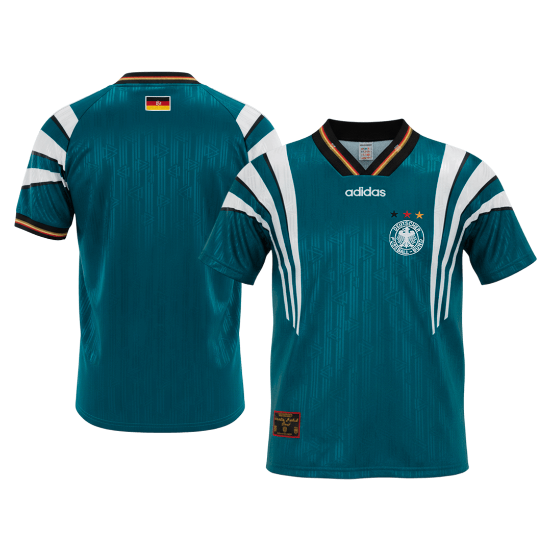 Tricouri Fotbal Vintage Germania Deplasare 1996/97