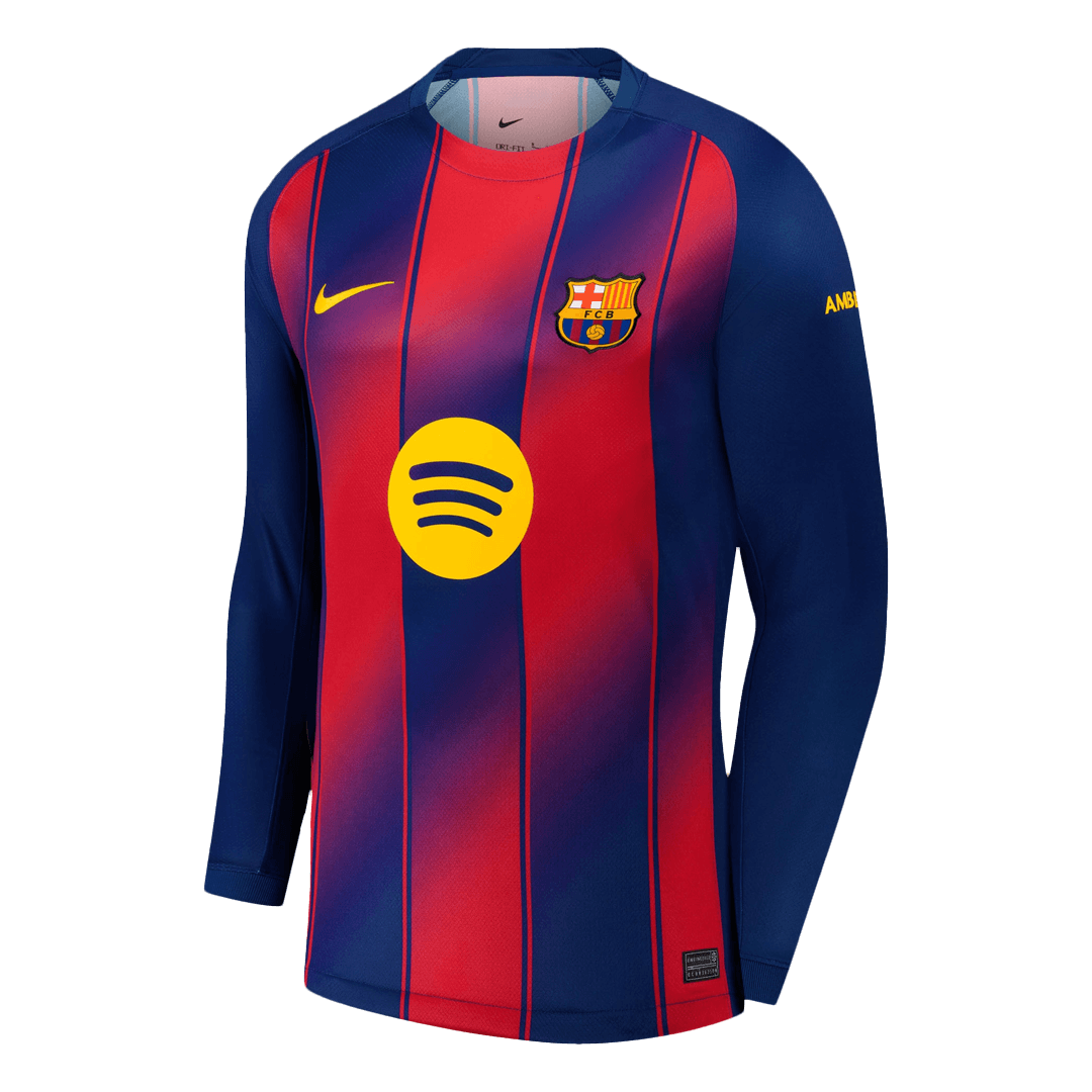Tricouri Fotbal Barcelona Acasă 2025/26 Mânecă Lungă