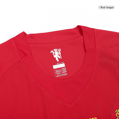 Tricouri Fotbal Vintage Manchester United SCHOLES #18 Acasă 2007/08 - UCL Final