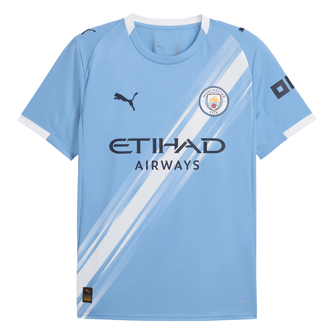 Tricouri Fotbal Manchester City DE BRUYNE #17 Acasă 2025/26 - Premium
