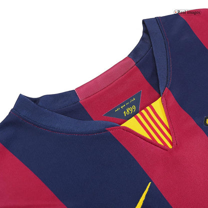 Tricouri Fotbal Vintage Barcelona NEYMAR JR #11 Acasă 2014/15