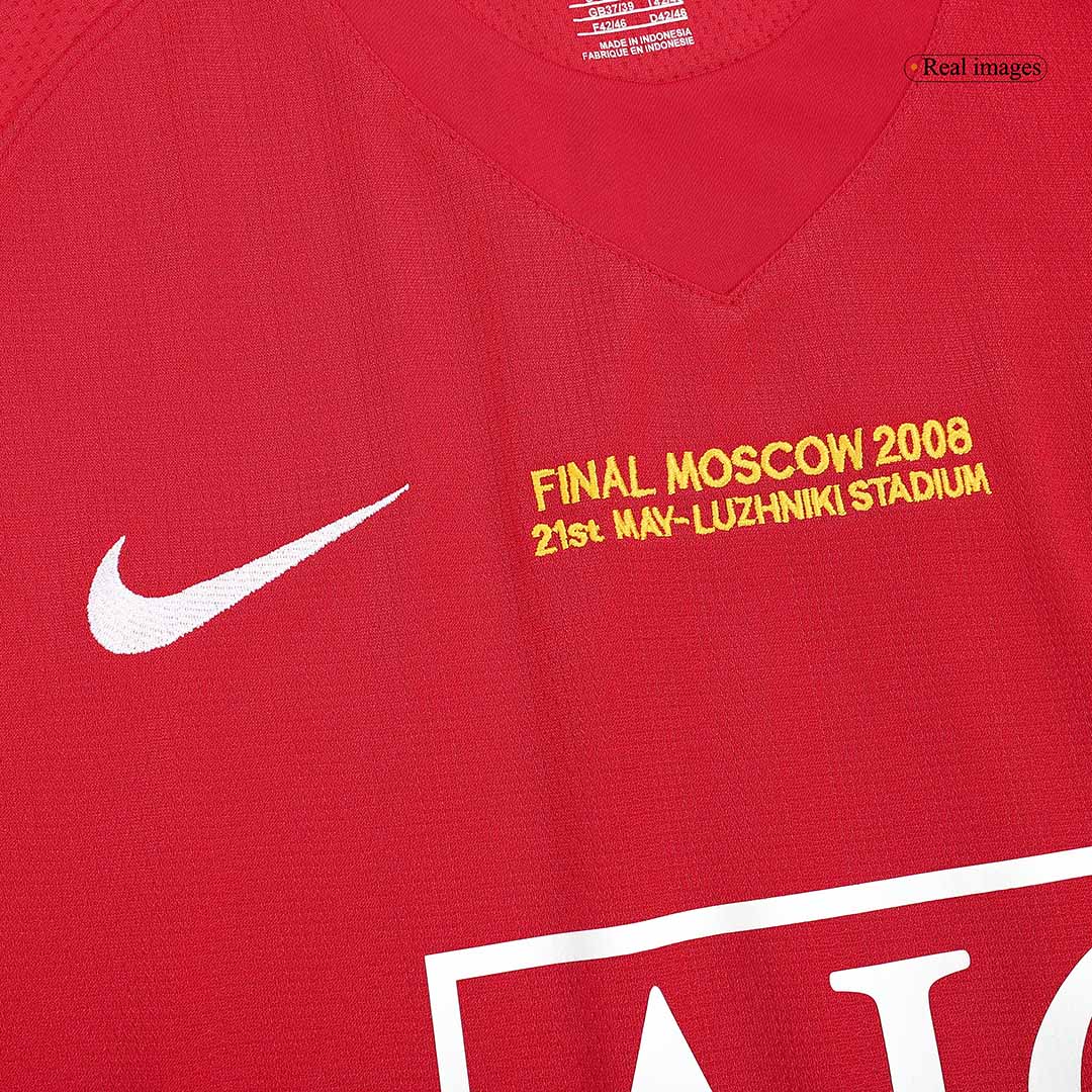 Tricouri Fotbal Vintage Manchester United SCHOLES #18 Acasă 2007/08 - UCL Final