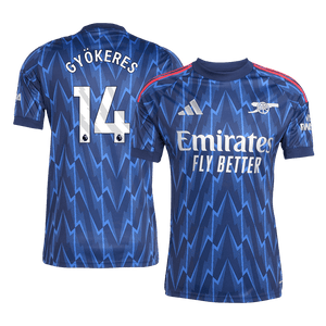 Tricouri Fotbal Arsenal GYÖKERES #14 Deplasare 2025/26