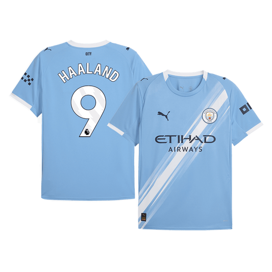 Tricouri Fotbal Manchester City HAALAND #9 Acasă 2025/26 - Premium (mărime mare)