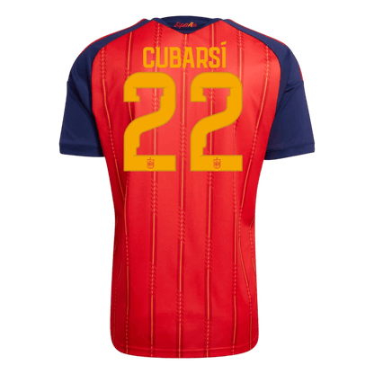 Tricouri Fotbal Spania CUBARSÍ #22 Acasă Cupa Mondială 2026 Authentic - Champion Edition