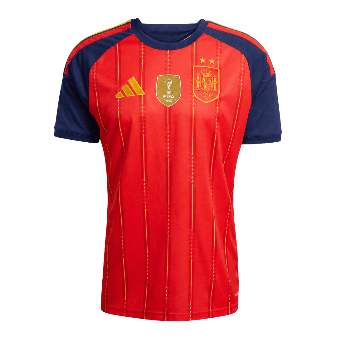 Tricouri Fotbal Spania Acasă Cupa Mondială 2026 - Champion Edition