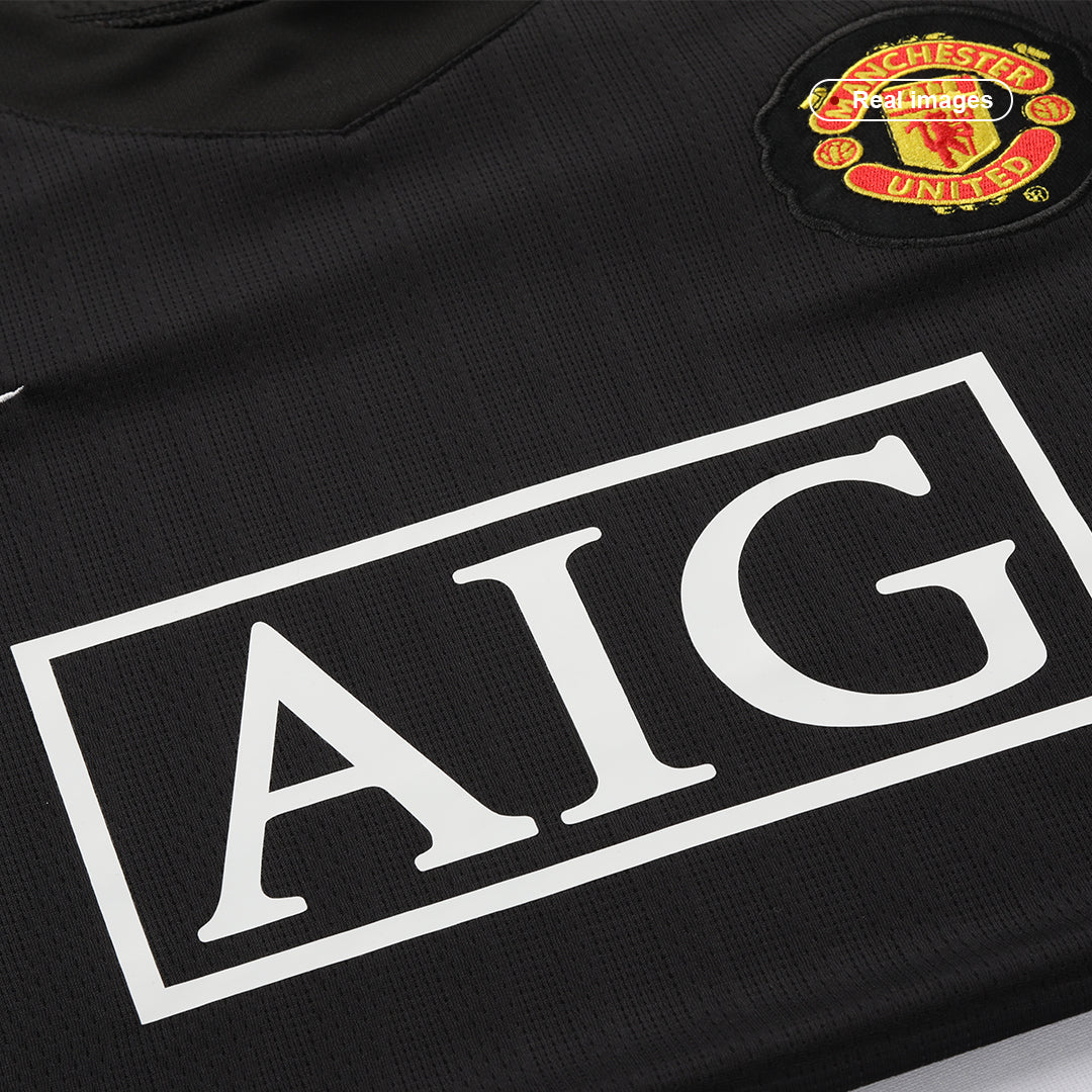 Tricouri Fotbal Vintage Manchester United SCHOLES #18 Deplasare 2007/08