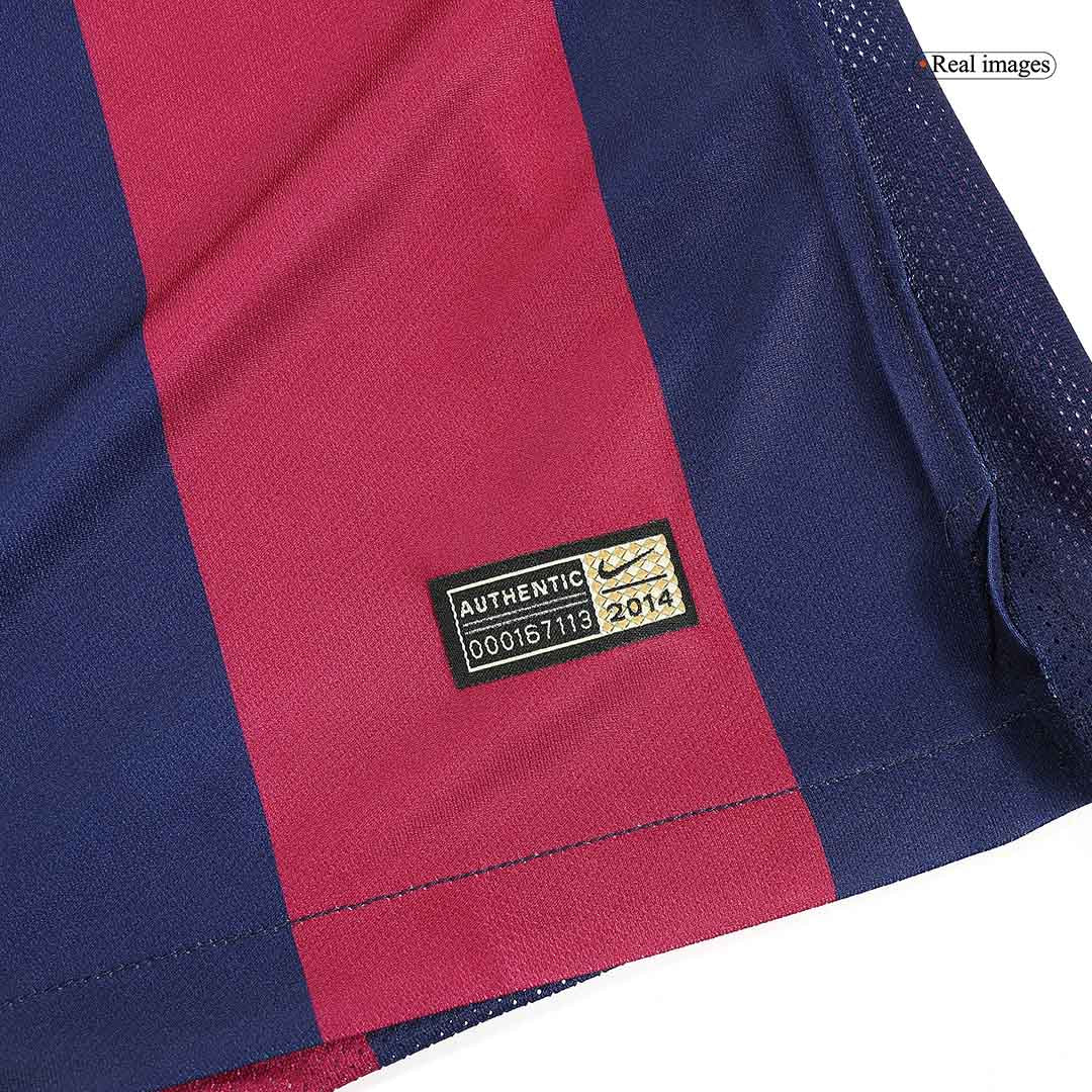 Tricouri Fotbal Vintage Barcelona NEYMAR JR #11 Acasă 2014/15