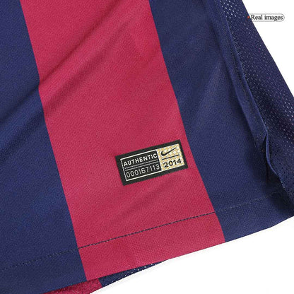 Tricouri Fotbal Vintage Barcelona MESSI #10 Acasă 2014/15