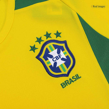 Tricouri Fotbal Vintage Brazilia RONALDO #9 Acasă 2002/03