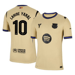 Tricouri Fotbal Barcelona LAMINE YAMAL #10 Deplasare 2025/26 Authentic - UCL