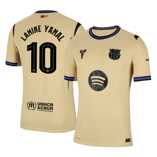 Tricouri Fotbal Barcelona LAMINE YAMAL #10 Deplasare 2025/26 Authentic - UCL