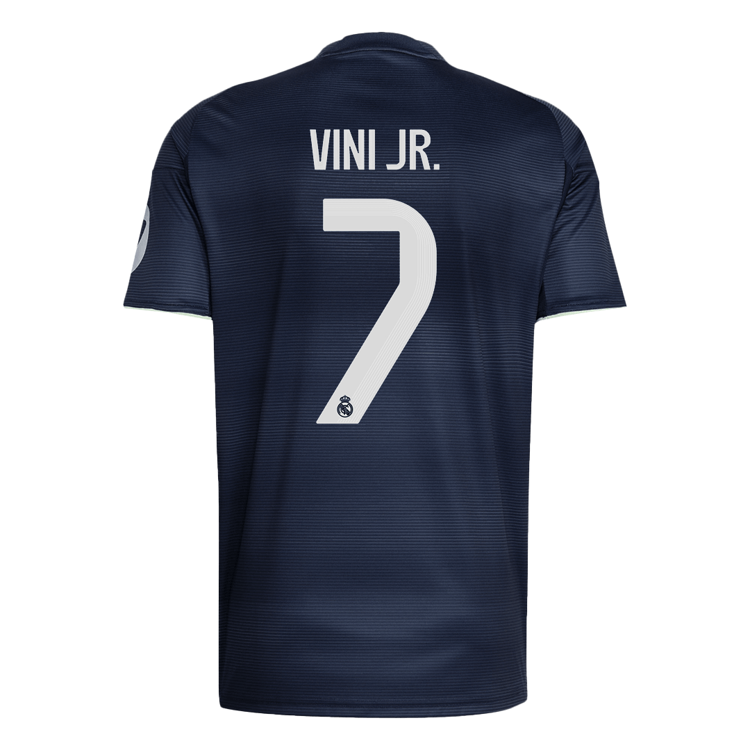 Tricouri Fotbal Real Madrid VINI JR. #7 Deplasare 2025/26 - Premium