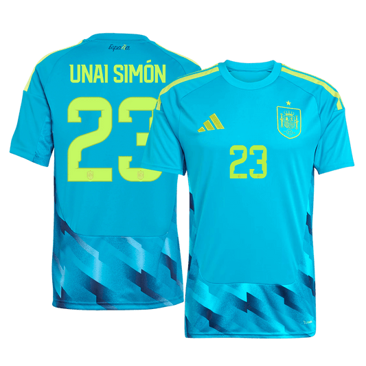 Tricouri Fotbal Spania UNAI SIMÓN #23 Cupa Mondială 2026