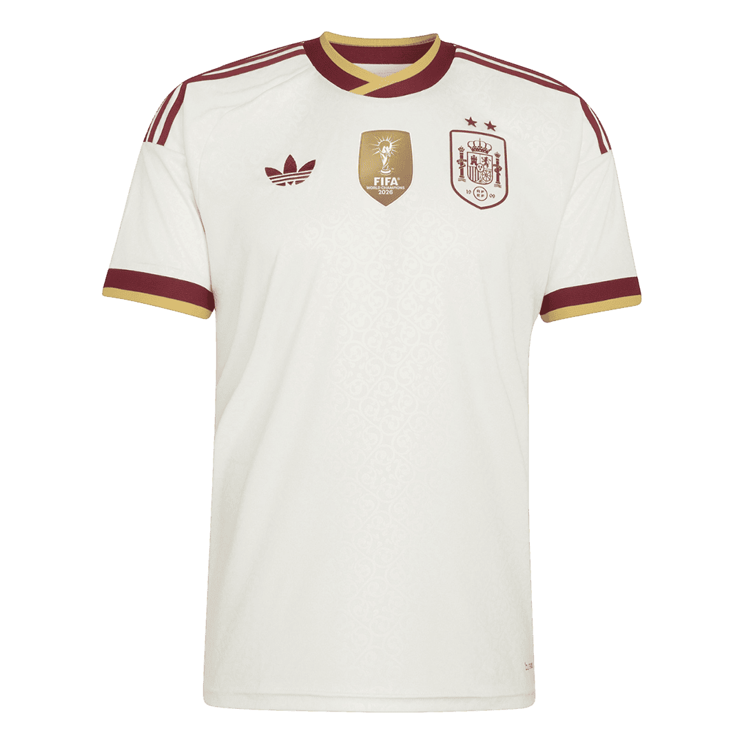 Tricouri Fotbal Spania Deplasare Cupa Mondială 2026 - Champion Edition