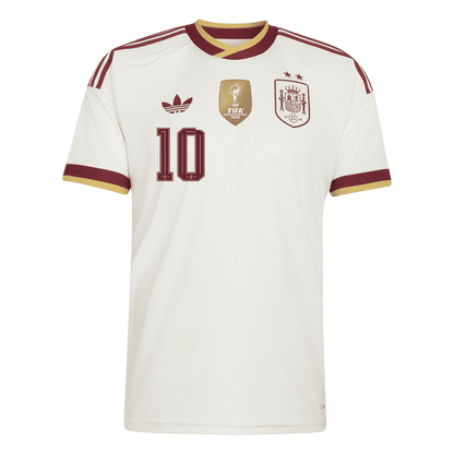 Tricouri Fotbal Spania OLMO #10 Deplasare Cupa Mondială 2026 - Champion Edition