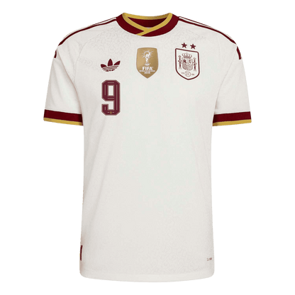 Tricouri Fotbal Spania GAVI #9 Deplasare Cupa Mondială 2026 Authentic - Champion Edition