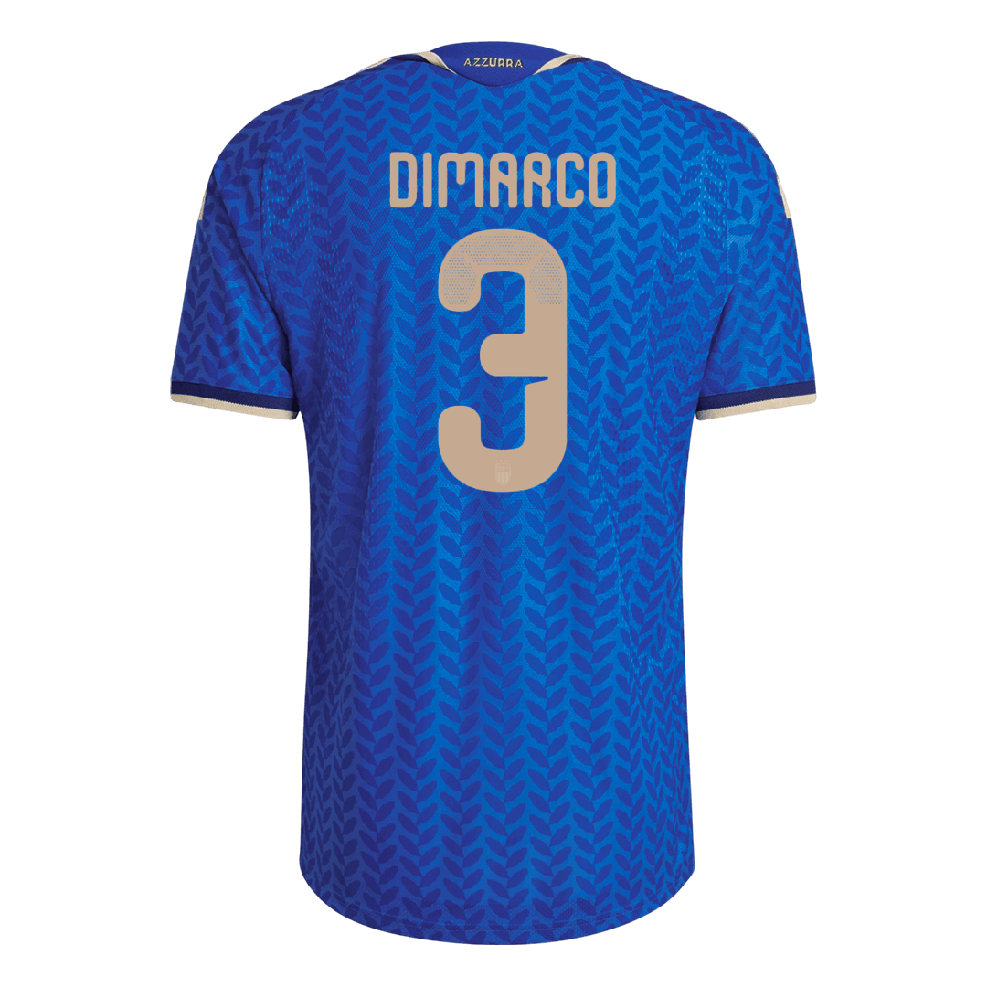 Tricouri Fotbal Italia DIMARCO #3 Acasă Cupa Mondială 2026 Authentic