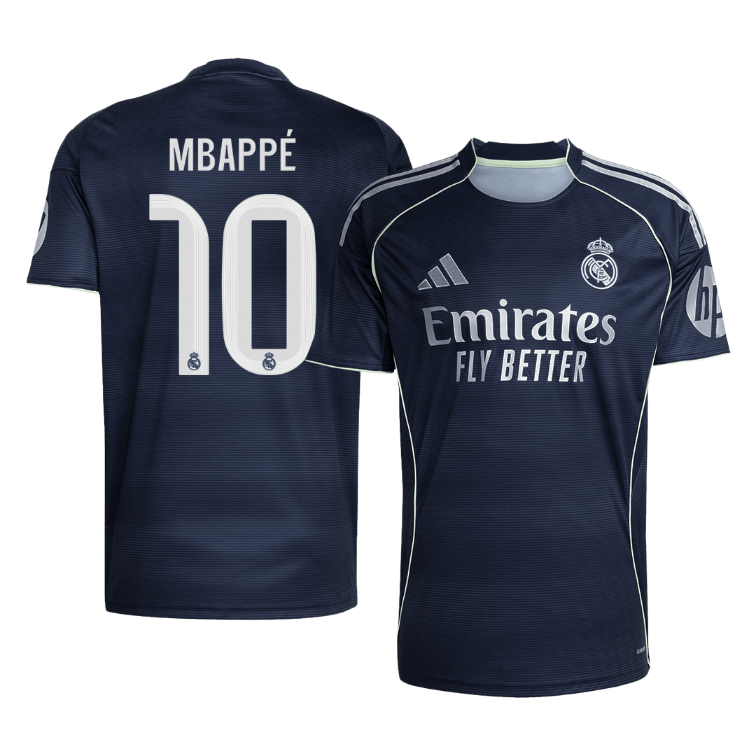 Tricouri Fotbal Real Madrid MBAPPÉ #10 Deplasare 2025/26 (mărime mare) - Premium