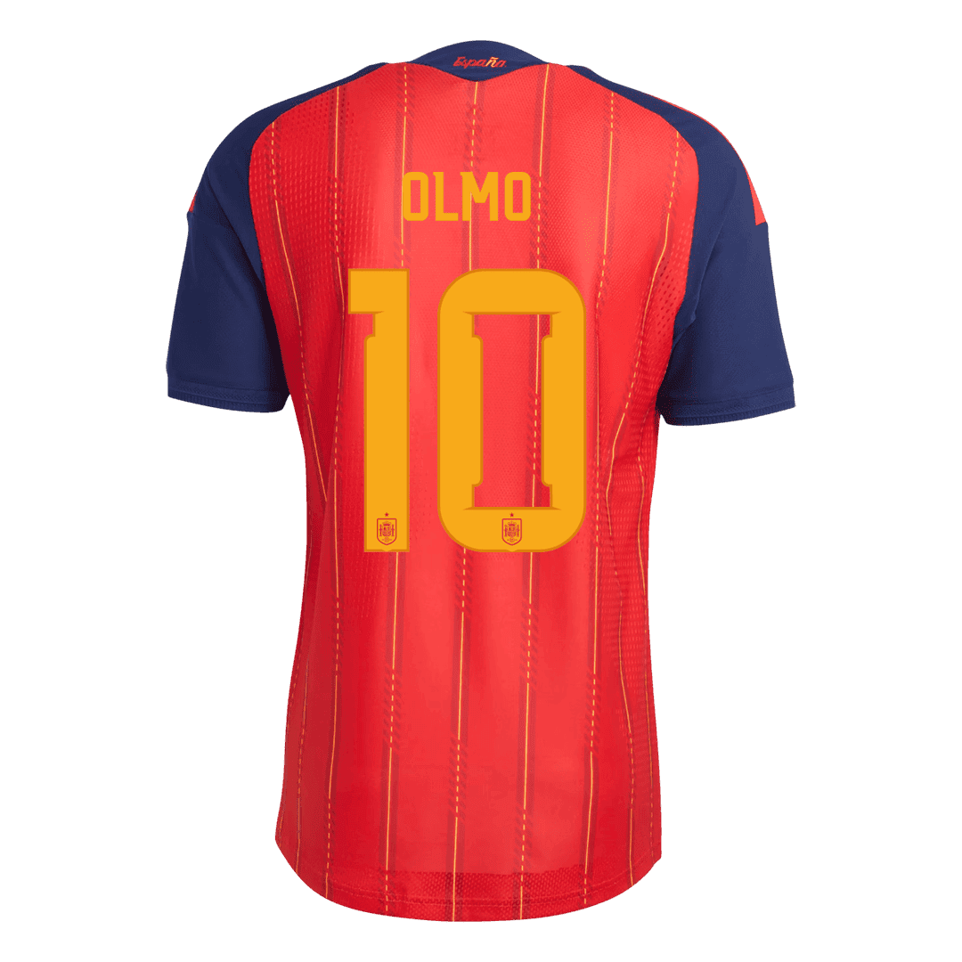 Tricouri Fotbal Spania OLMO #10 Acasă Cupa Mondială 2026 Authentic - Champion Edition