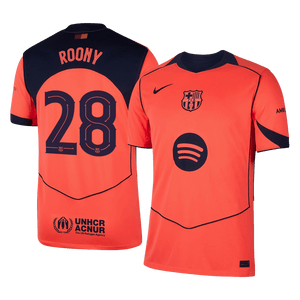 Tricouri Fotbal Barcelona ROONY #28 Treilea 2025/26