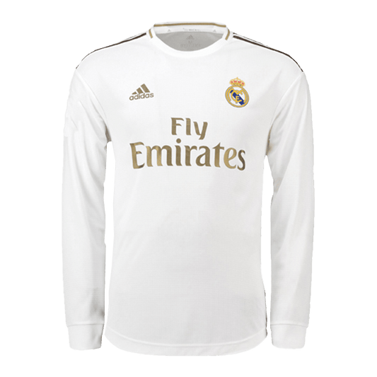 Tricouri Fotbal Real Madrid Acasă 2019/20 Mânecă Lungă (mărime mare)