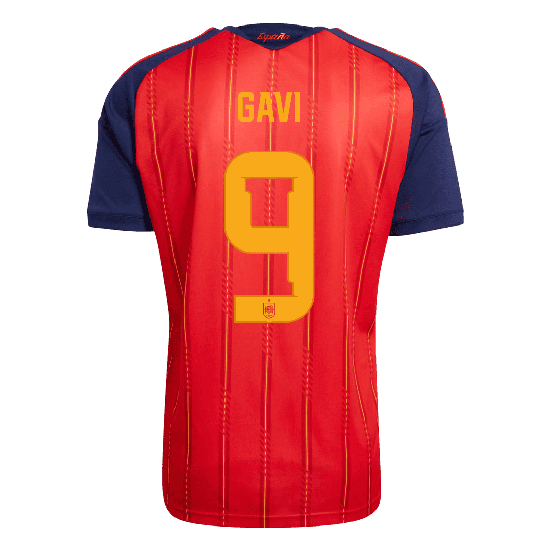 Tricouri Fotbal Spania GAVI #9 Acasă Cupa Mondială 2026 - Champion Edition