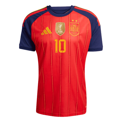 Tricouri Fotbal Spania OLMO #10 Acasă Cupa Mondială 2026 - Champion Edition