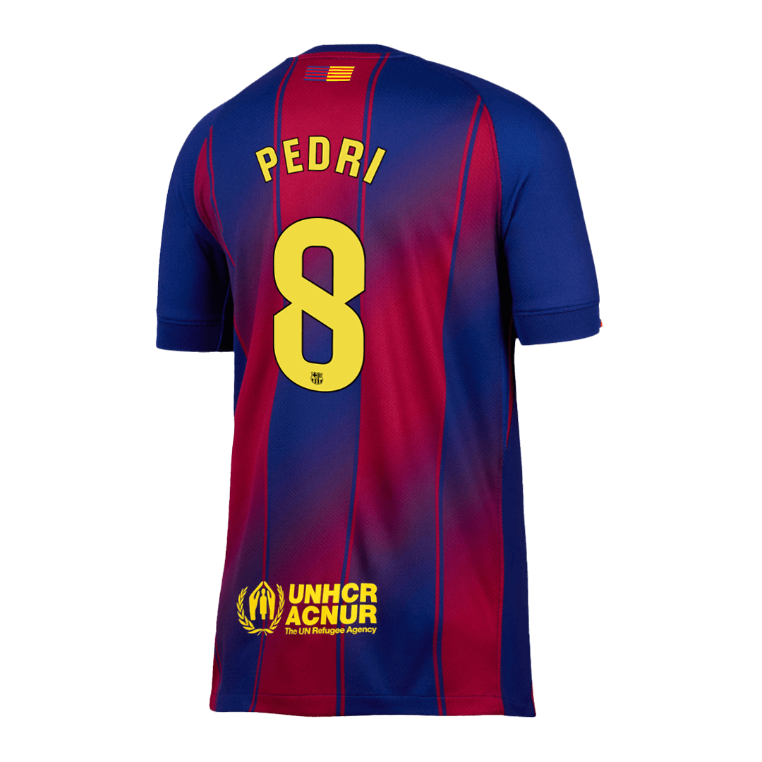 Tricouri Fotbal Barcelona PEDRI #8 Acasă 2025/26 - Premium (mărime mare)