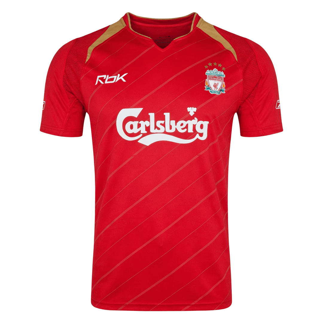 Tricouri Fotbal Vintage Liverpool Acasă 2005/06