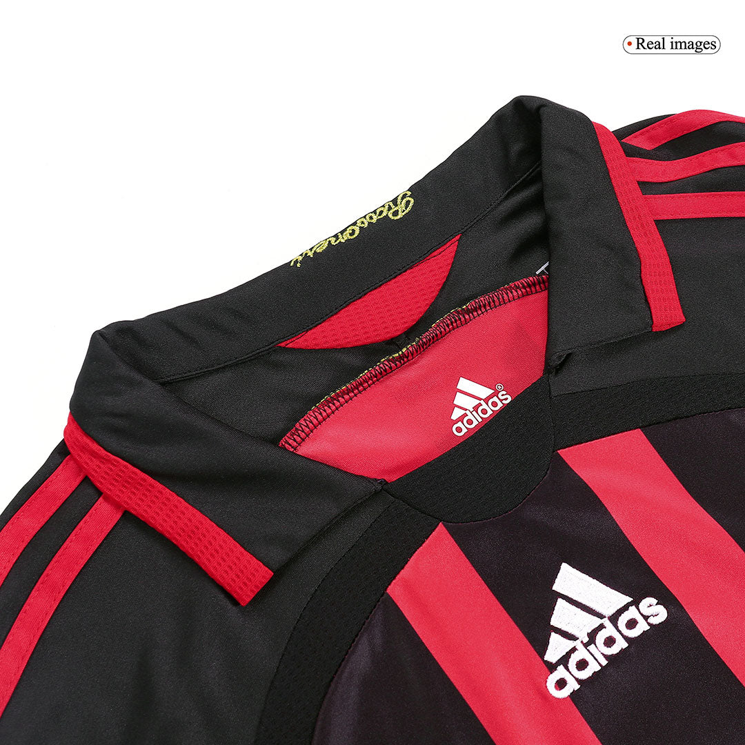 Tricouri Fotbal Vintage AC Milan RONALDO #99 Acasă 2006/07 Mânecă Lungă