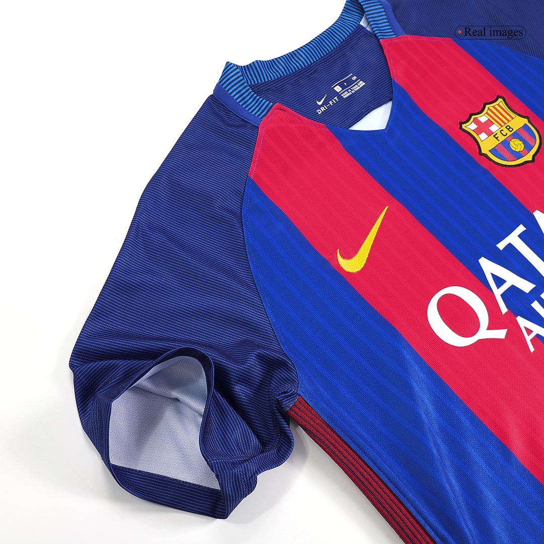 Tricouri Fotbal Vintage Barcelona Acasă 2016/17