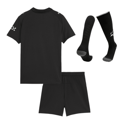 Set Tricouri Fotbal Manchester City Deplasare 2025/26 Pentru Copii