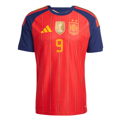 Tricouri Fotbal Spania GAVI #9 Acasă Cupa Mondială 2026 Authentic - Champion Edition