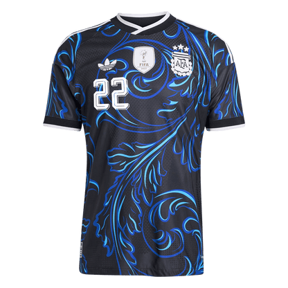 Tricouri Fotbal Argentina L. MARTÍNEZ #22 Deplasare Cupa Mondială 2026 Authentic