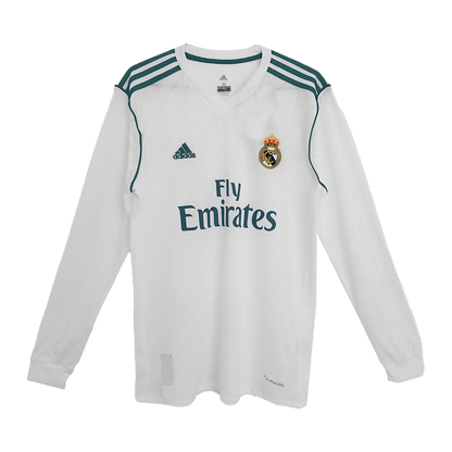 Tricouri Fotbal Vintage Real Madrid KROOS #8 Acasă 2017/18 Mânecă Lungă