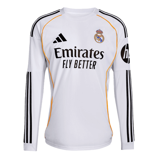 Tricouri Fotbal Real Madrid Acasă 2025/26 Mânecă Lungă