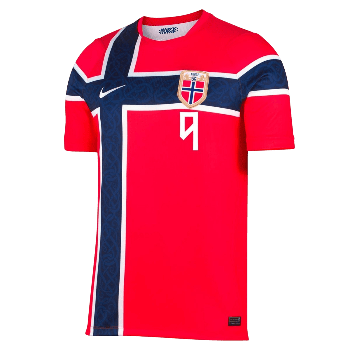 Tricouri Fotbal Norway BRAUT HAALAND #9 Acasă Cupa Mondială 2026 Authentic