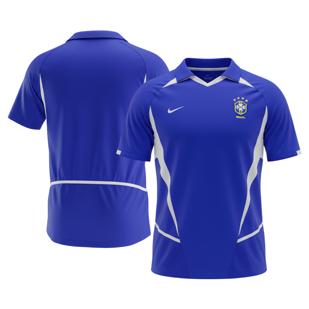 Tricouri Fotbal Vintage Brazilia Deplasare 2002