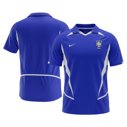 Tricouri Fotbal Vintage Brazilia Deplasare 2002