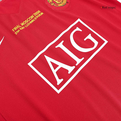 Tricouri Fotbal Vintage Manchester United ROONEY #10 Acasă 2007/08 - UCL Final