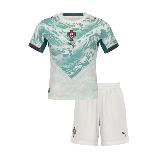 Set Tricouri Fotbal Portugalia Deplasare 2026 Pentru Copii