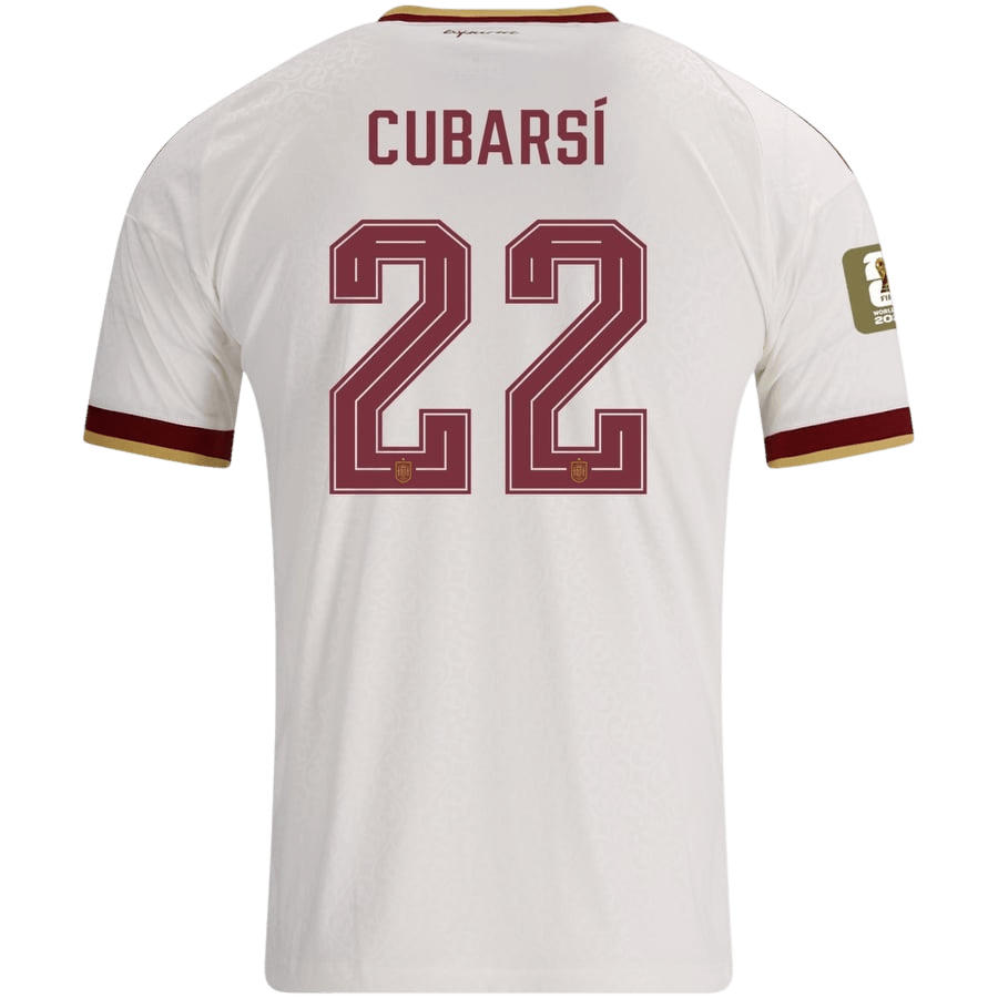 Tricouri Fotbal Spania CUBARSÍ #22 Deplasare Cupa Mondială 2026 - Champion Edition