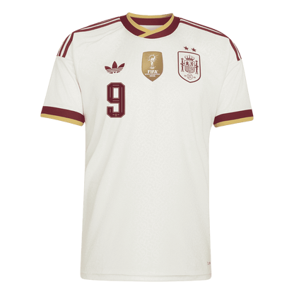 Tricouri Fotbal Spania GAVI #9 Deplasare Cupa Mondială 2026 - Champion Edition
