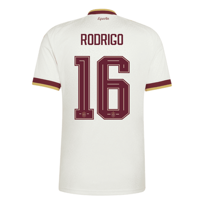 Tricouri Fotbal Spania RODRIGO #16 Deplasare Cupa Mondială 2026 - Champion Edition